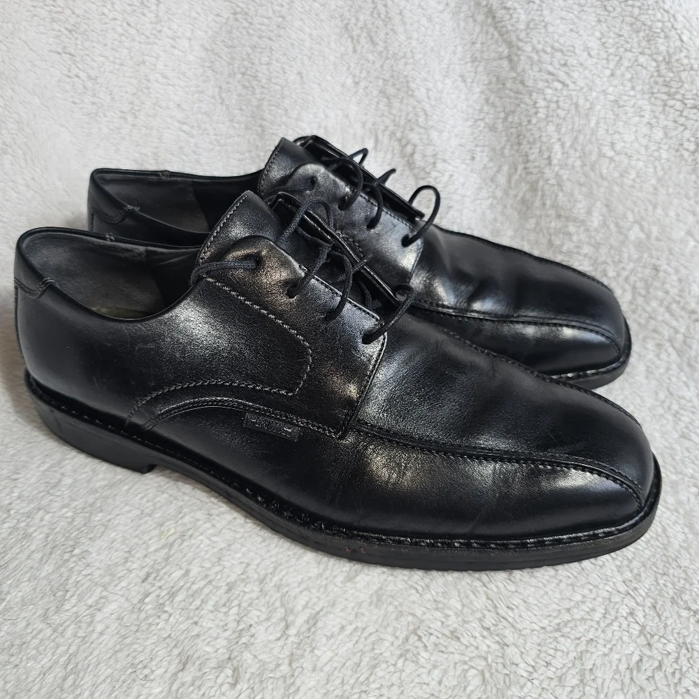 Mephisto Oxford Shoes Mens 11.5 Black  Leather Janeiro Comfort Square Toe. - Picture 3 of 14